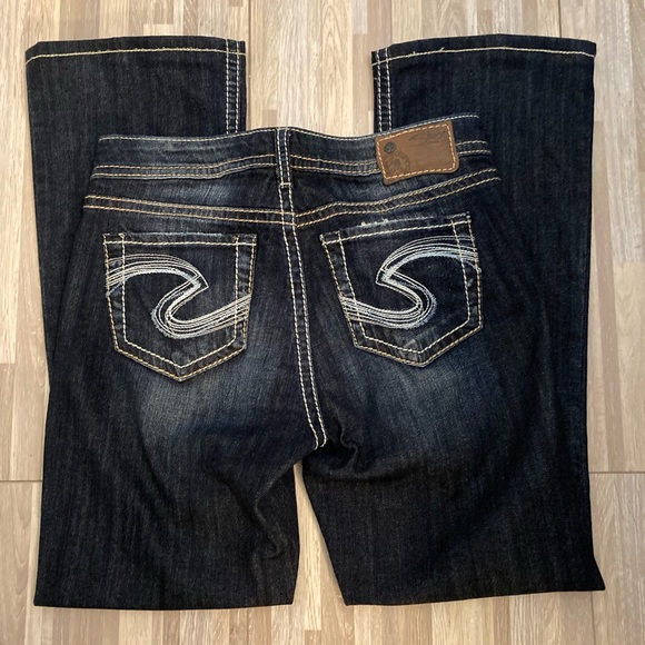 Silver Natsuki boot cut stretch jeans size 28 - Picture 4 of 7